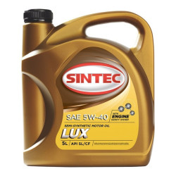 Моторное масло Sintec Luxe 5W-40 (5 л.) 801934